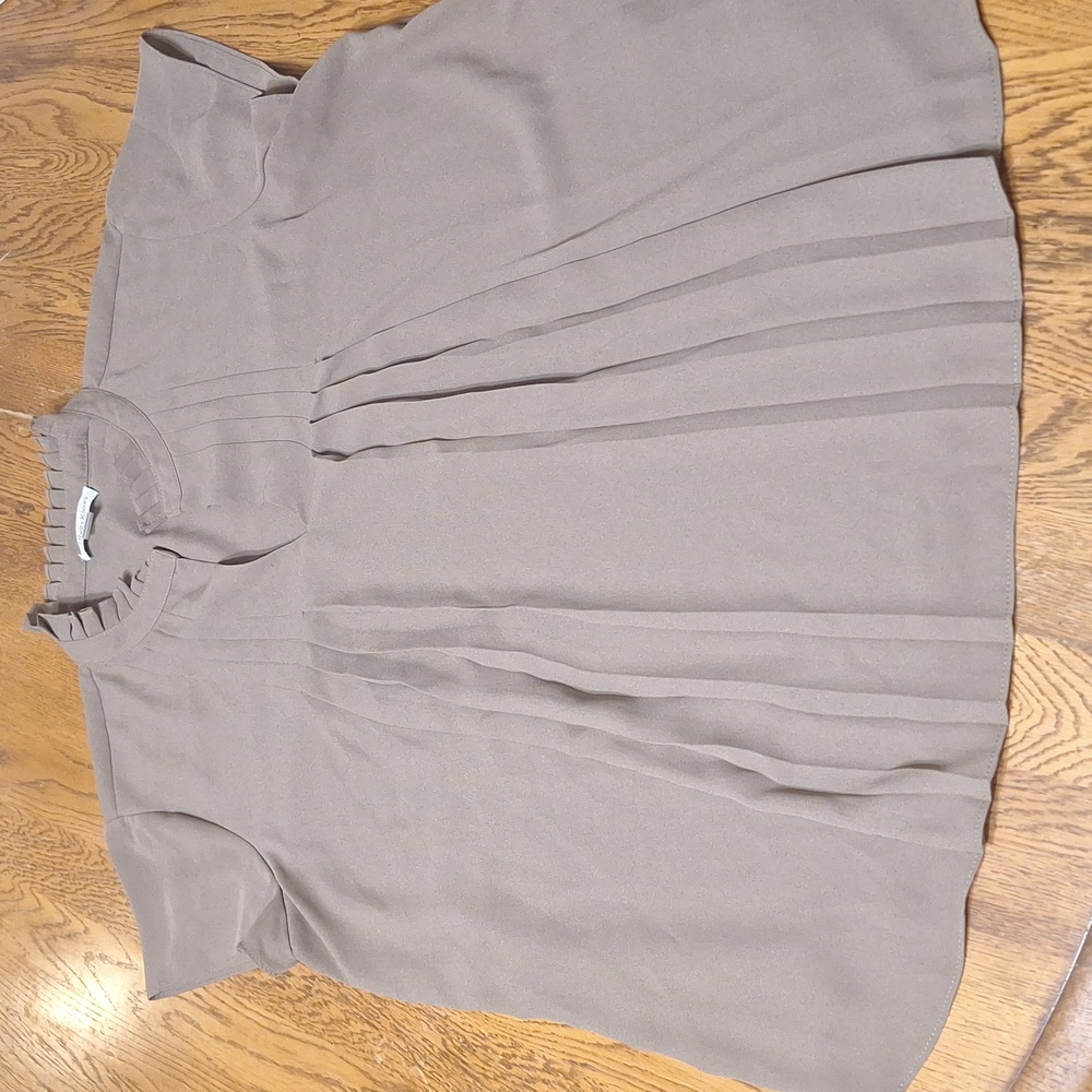 Calvin Klein Flutter Sleeve Shirt